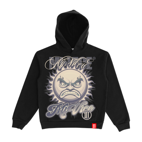 FLAMING SUN - HOODIE BLACK